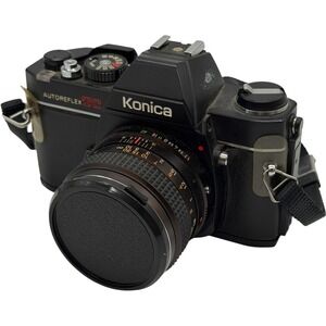 Konica Autoreflex TC 35mm SLR Camera with Hexanon AR 50mm f1.7 Lens Vintage Used